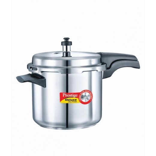 Prestige Stainless Steel Deluxe Pressure Cookers - Alpha Base 3.5 Lit